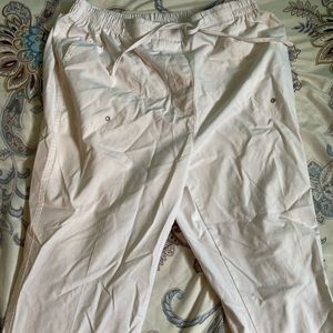 White cargo pants